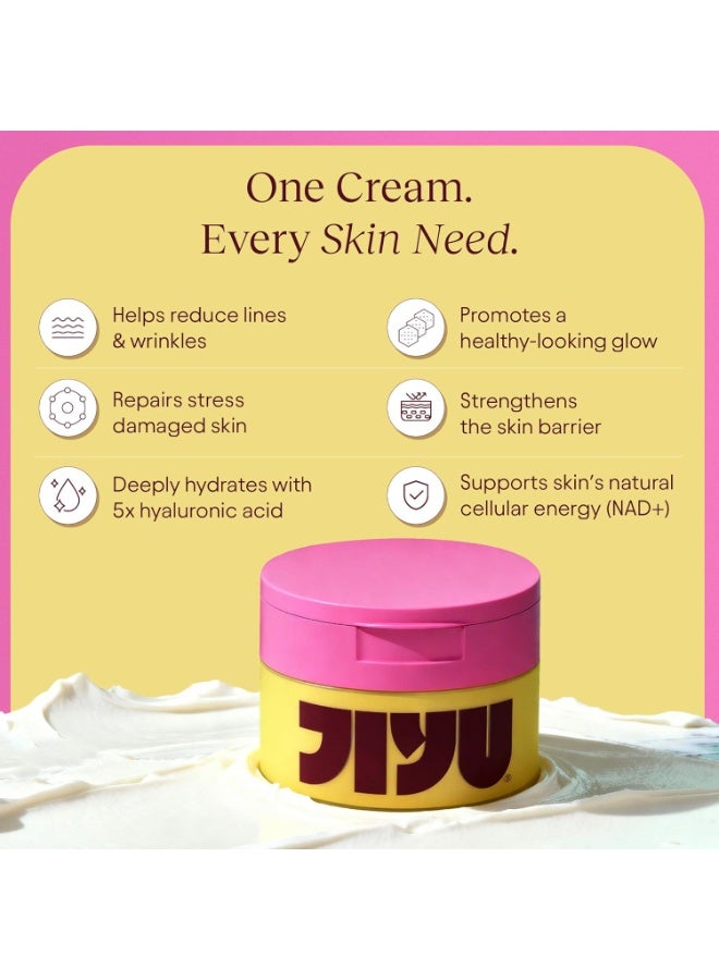 Jiyu NAD+ Hydrating Face Moisturizer – Korean Anti-Aging Cream for Radiant, Firm & Smooth Skin – Deeply Hydrating & Brightening Daily Moisturizer Face Cream for Women & Men, All Skin Types – 50 ml - Image 3